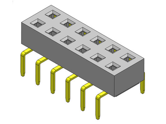 女性ヘッダーのコネクター2.54mmの二重列の二重記入項目のタイプ2 *2PINへの2*40PIN H=3.00mm