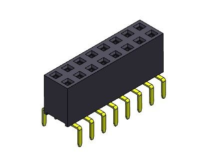 女性ヘッダーのコネクター2.54mmの二重列の二重記入項目のタイプ2 *2PINへの2*40PIN H=7.10mm