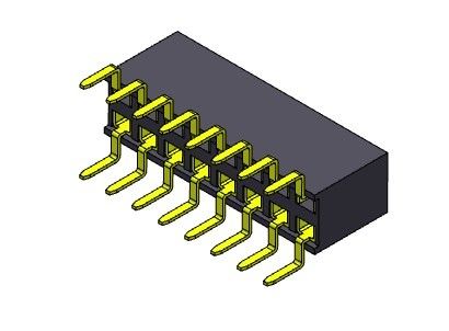 女性ヘッダーのコネクター2.54mmの二重列の二重記入項目のタイプ2 *2PINへの2*40PIN H=7.10mm