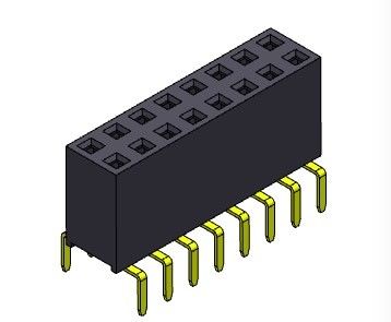 2.54mmの二重列の二重記入項目Pin女性ヘッダーのコネクター2*2PINへの2*40PIN