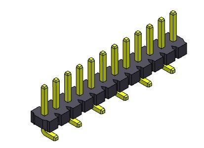 Pinヘッダーのコネクター3.96mmの単一の列SMTのタイプ1 *2PINへの1*24PIN H=3.18MM