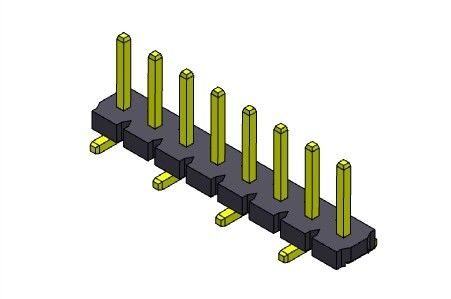 Pinヘッダーのコネクター5.08mmの単一の列SMTのタイプ1 *2PINへの1*20PIN H=2.54MM