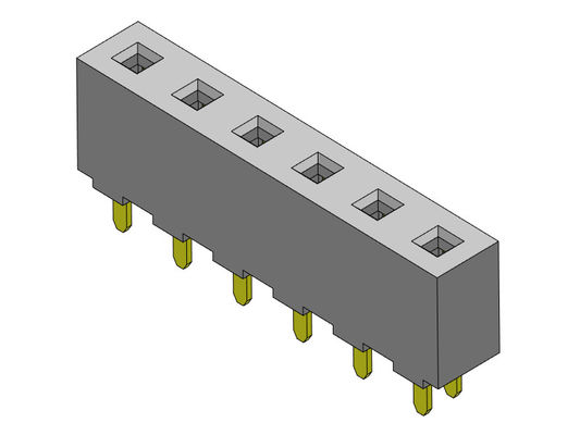 女性ヘッダーのコネクター5.08mmの単一の列のすくいのタイプ1 *2PINへの1*20PIN H=8.90mm