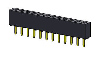 女性ヘッダーのコネクター2.00mmの単一の列のすくいのタイプ1 *2PINへの1*40PIN H=4.30mm