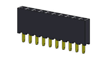 女性ヘッダーのコネクター2.00mmの単一の列のすくいのタイプ1 *2PINへの1*40PIN H=6.35mm