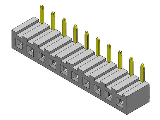 女性ヘッダーのコネクター2.00mmの単一の列のR/Aすくいのタイプ1 *2PINへの1*40PIN H=4.30mm