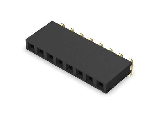 女性ヘッダーのコネクター2.00mmの単一の列のR/Aすくいのタイプ1 *2PINへの1*40PIN H=6.35mm