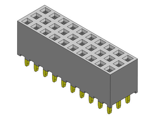女性ヘッダーのコネクター2.00mmの三重の列のすくいは3*2PINに3*40PIN H=6.35mmをタイプする