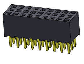 女性ヘッダーのコネクター2.00mmの三重の列のすくいは3*2PINに3*40PIN H=6.35mmをタイプする