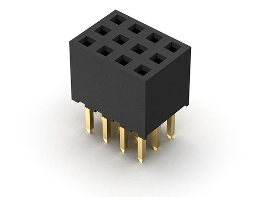 女性ヘッダーのコネクター2.00mmの三重の列のすくいは3*2PINに3*40PIN H=6.35mmをタイプする