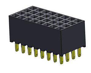 女性ヘッダーのコネクター2.00mmのクォードの列のすくいは4*2PINに4*40PIN H=6.35mmをタイプする