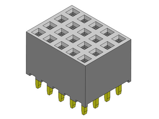 女性ヘッダーのコネクター2.00mmのクォードの列のすくいは4*2PINに4*40PIN H=6.35mmをタイプする