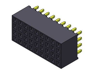 女性ヘッダーのコネクター2.00mmのクォードの列のすくいは4*2PINに4*40PIN H=6.35mmをタイプする