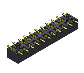 2*40PIN PCBヘッダーのコネクターの表面の台紙の女性ヘッダー2.00mmへの2*2PIN