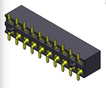 女性ヘッダーのコネクター2.00mmの二重列SMTのタイプ2 *2PINへの2*40PIN H=4.00mm