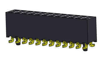 女性ヘッダーのコネクター2.00mmの二重列SMTのタイプ2 *2PINへの2*40PIN H=6.35mm