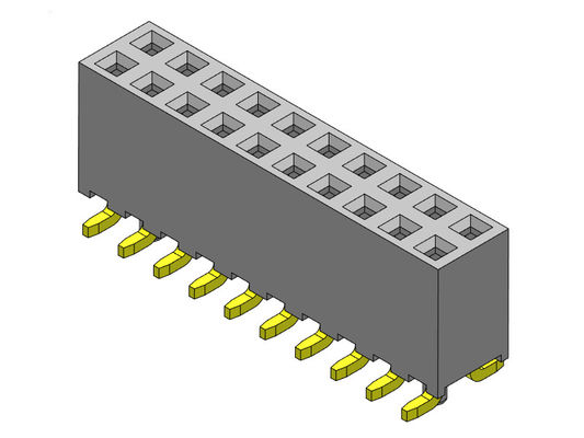女性ヘッダーのコネクター2.00mmの二重列SMTのタイプ2 *2PINへの2*40PIN H=6.35mm