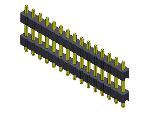 Pinヘッダーのコネクター2.00mmの単一の列の積み重ねのすくいのタイプ1 *2PINへの1*40PIN H=2.00MM