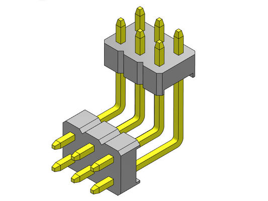Pinヘッダーのコネクター2.00mmの二重列の積み重ねのR/Aタイプ2 *2PINへの2*40PIN