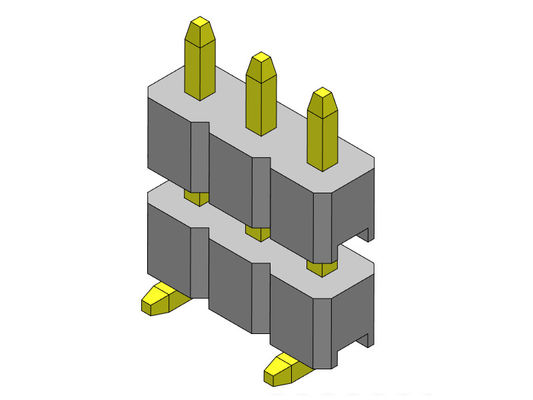 Pinヘッダーのコネクター2.00mmの単一の列の積み重ねSMTのタイプ1 *2PINへの1*40PIN