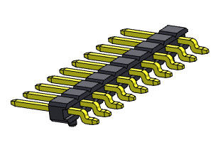 Pinヘッダーのコネクター2.00mmの単一の列の側面の記入項目SMTのタイプ1 *2PINへの1*40PIN H=2.00MM
