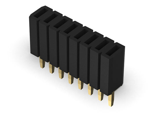 女性ヘッダーのコネクター1.27mmの単一の列のまっすぐなタイプ1 *2PINへの1*50PIN H=4.60mm