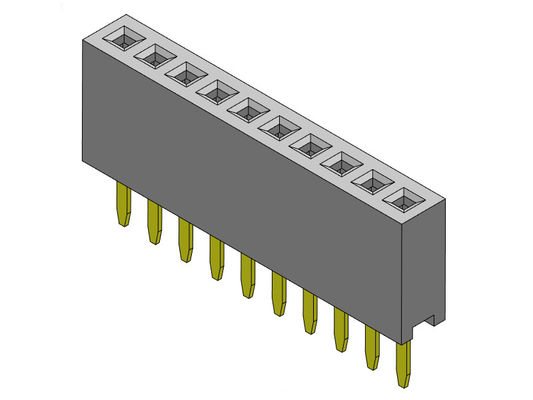 女性ヘッダーのコネクター1.27mmの単一の列のまっすぐなタイプ1 *2PINへの1*40PIN H=4.30mm