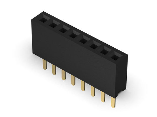 女性ヘッダーのコネクター1.27mmの単一の列のまっすぐなタイプ1 *2PINへの1*40PIN H=4.30mm