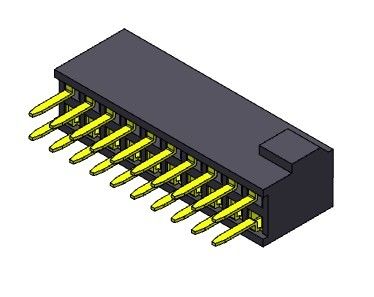 隆起2*3PINへの2*50PIN H=4.40mmが付いている女性ヘッダーのコネクター1.27mmの二重列のまっすぐなタイプ