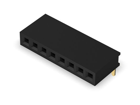 女性ヘッダーのコネクター1.27mmの単一の列のR/Aタイプ1 *2PINへの1*40PIN H=4.30mm