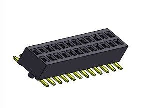 止め釘SMTのタイプ1 *3PINへの1*40PIN H=2.00mmの女性ヘッダーのコネクター1.27mmの二重列