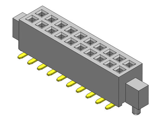 止め釘SMTのタイプ2 *3PINへの2*50PIN H=3.40mmの女性ヘッダーのコネクター1.27mmの二重列