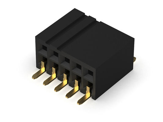 女性ヘッダーのコネクター1.27mmの二重列のSildの記入項目SMTのタイプ2 *2PINへの2*40PIN H=3.45mm