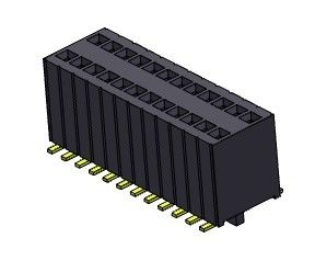 止め釘SMTのタイプ2 *3PINへの2*50PIN H=5.75mmの女性ヘッダーのコネクター1.27mmの二重列