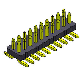 二重列Pin女性ヘッダーのコネクター2*3PINへの2*50PIN SQ0.40mm