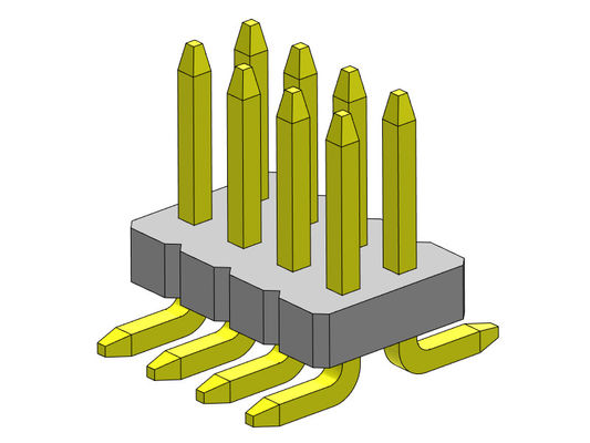 二重列Pin女性ヘッダーのコネクター2*3PINへの2*50PIN SQ0.40mm