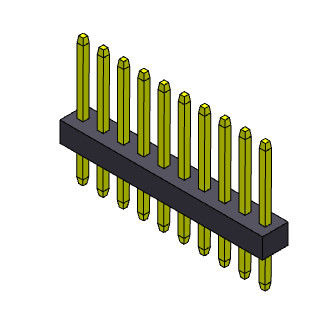 1*40PIN単一の列ヘッダーのコネクター1.00mmのまっすぐなタイプへの1*3PIN