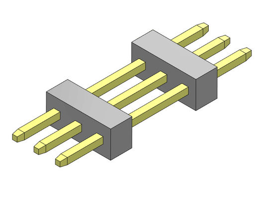 Pinヘッダーのコネクター1.00mmの単一の列の積み重ねのまっすぐなタイプ1 *3PINへの1*40PIN SQ0.30mm