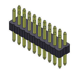 2*40PIN Pin女性ヘッダーのコネクター1.00mmの二重列のまっすぐなタイプへの2*3PIN