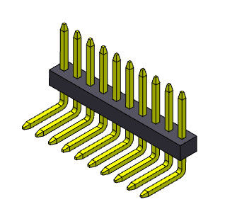 1.00mm Pin女性ヘッダーのコネクターR/A Pinの電気コネクタ1*2PINへの1*40PIN