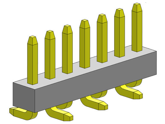 1.00mmの単一の列Pin女性ヘッダーのコネクターSMTのタイプ1 *2PINへの1*40PIN