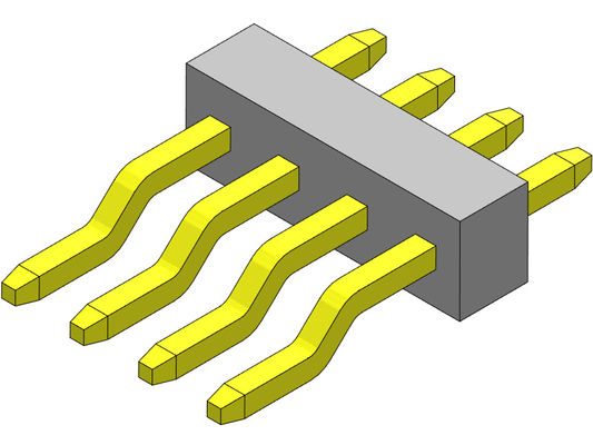 Pinヘッダーのコネクター1.00mmの単一の列R/A SMTのタイプ1 *2PINへの1*40PIN H=1.00mm