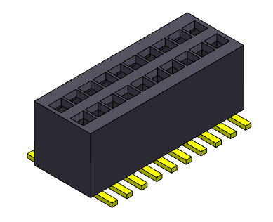0.80mmの女性Pinヘッダー2*3PINへの2*50PINへの二重列SMTの女性