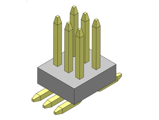 2*50PIN Pin女性ヘッダーのコネクター0.8mmの二重列へのピッチ0.8*1.2mm 2*3PIN