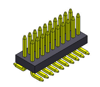 2*50PIN Pin女性ヘッダーのコネクター0.8mmの二重列へのピッチ0.8*1.2mm 2*3PIN