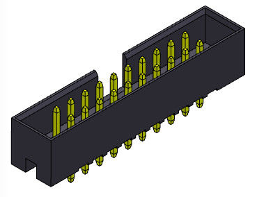 500V AC/DC箱ヘッダー2mmの二重列のまっすぐなすくいのタイプH=5.60mm
