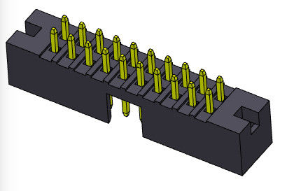 500V AC/DC箱ヘッダー2mmの二重列のまっすぐなすくいのタイプH=5.60mm