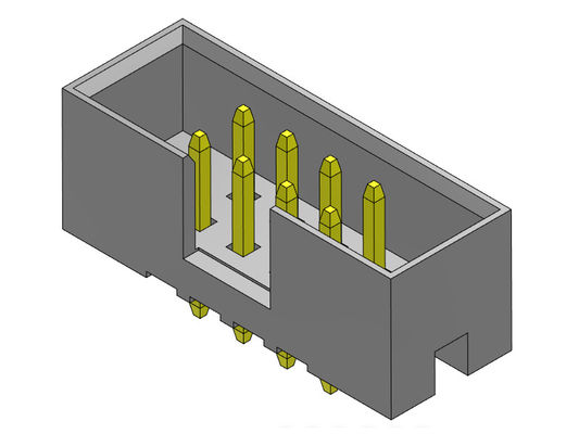 500V AC/DC箱ヘッダー2mmの二重列のまっすぐなすくいのタイプH=5.60mm