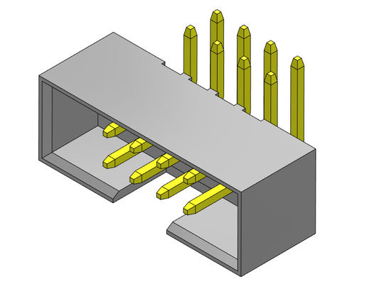 2AMP 2mmピッチ箱ヘッダーの二重列の直角のタイプ2 *8-2*25Pin