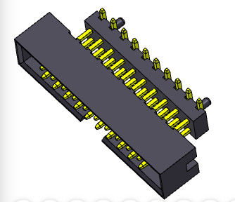 2.00mm高いSMTのすくい箱ヘッダーのコネクター2*4-2*25Pin Nylon6T 2AMP